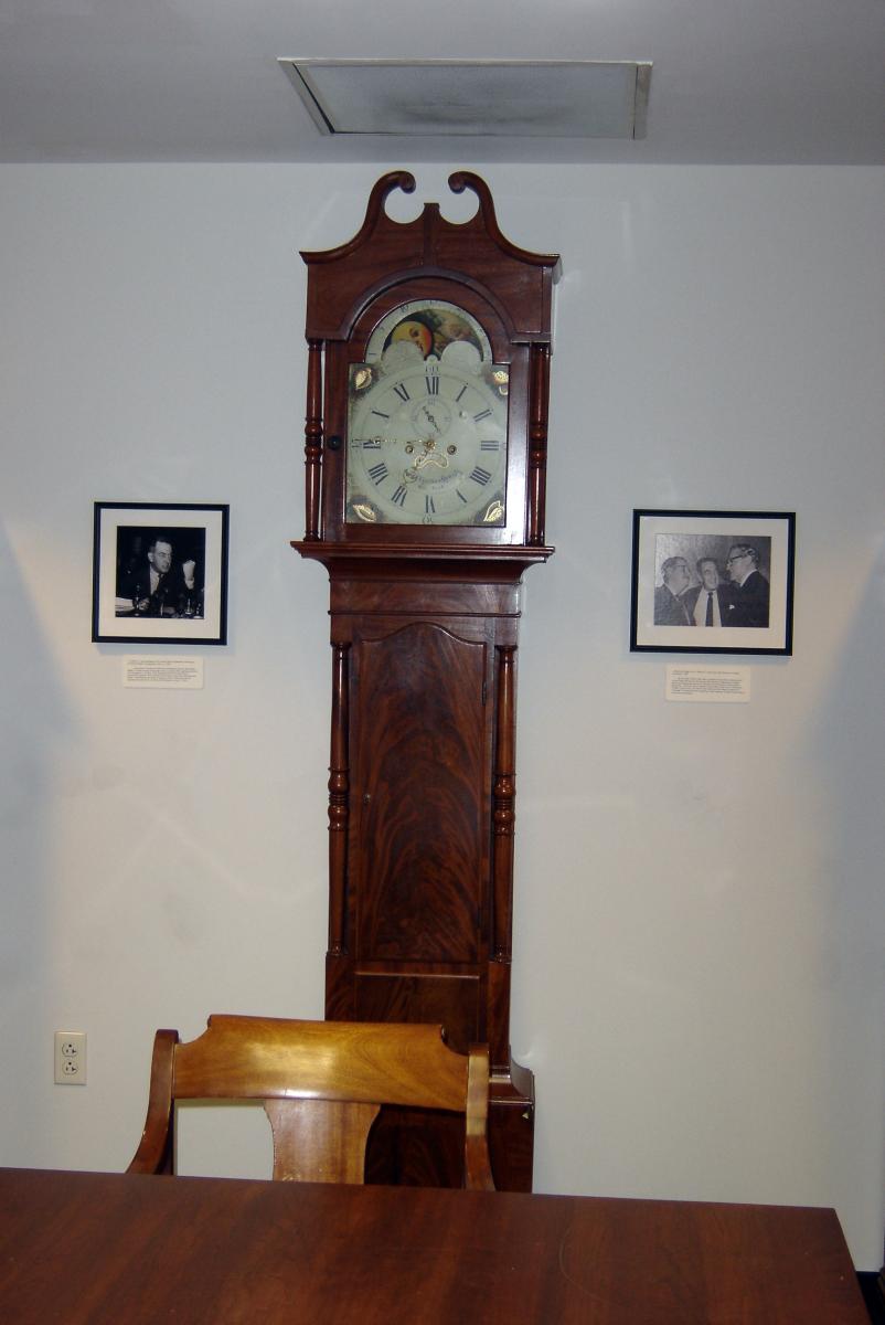 grandfather clock in seminar room 5
