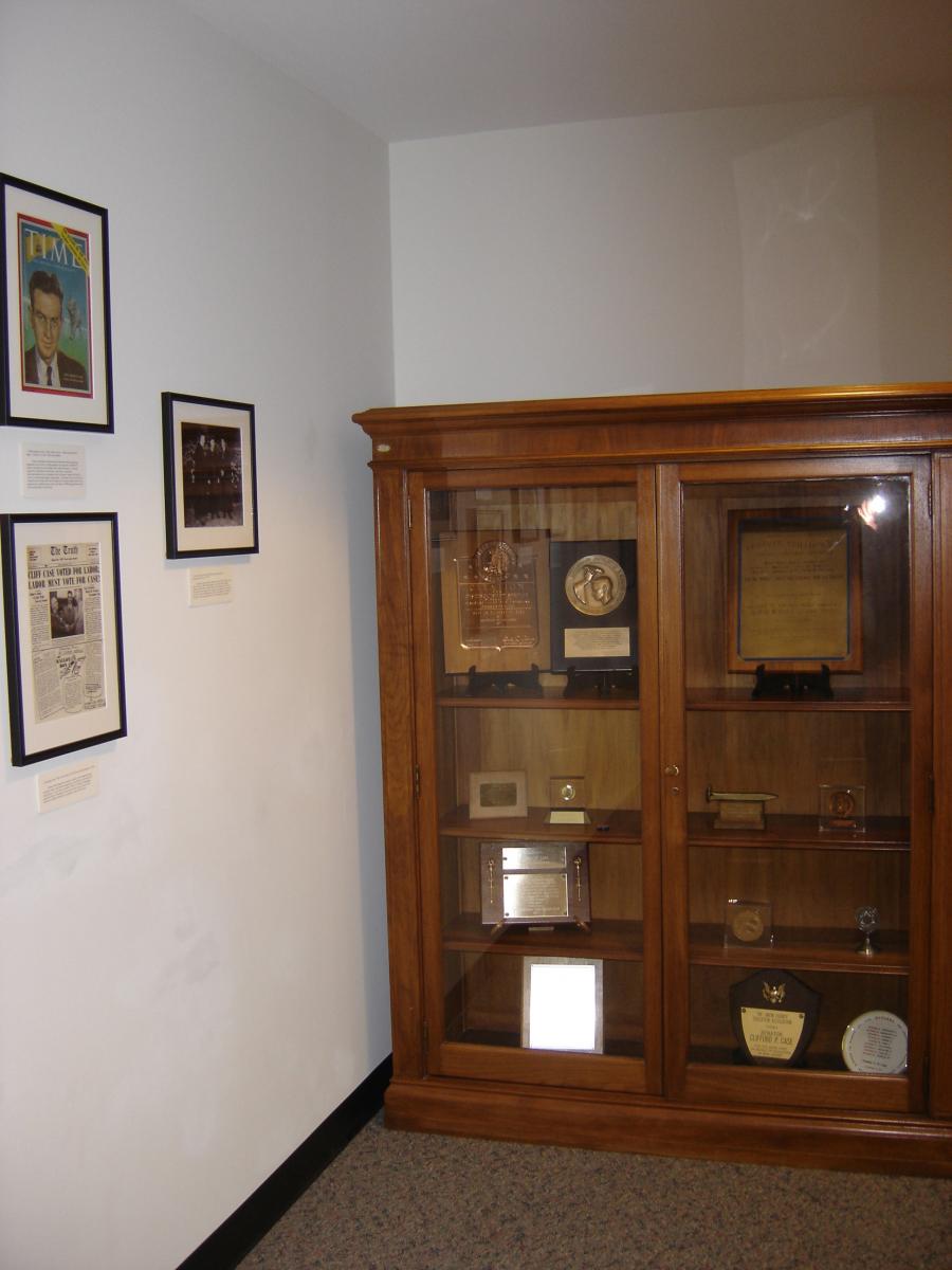 display cabinet in seminar room 6