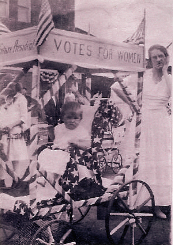 June Sicknick, “Future President,” with her mother, Edna Keller Sicknick