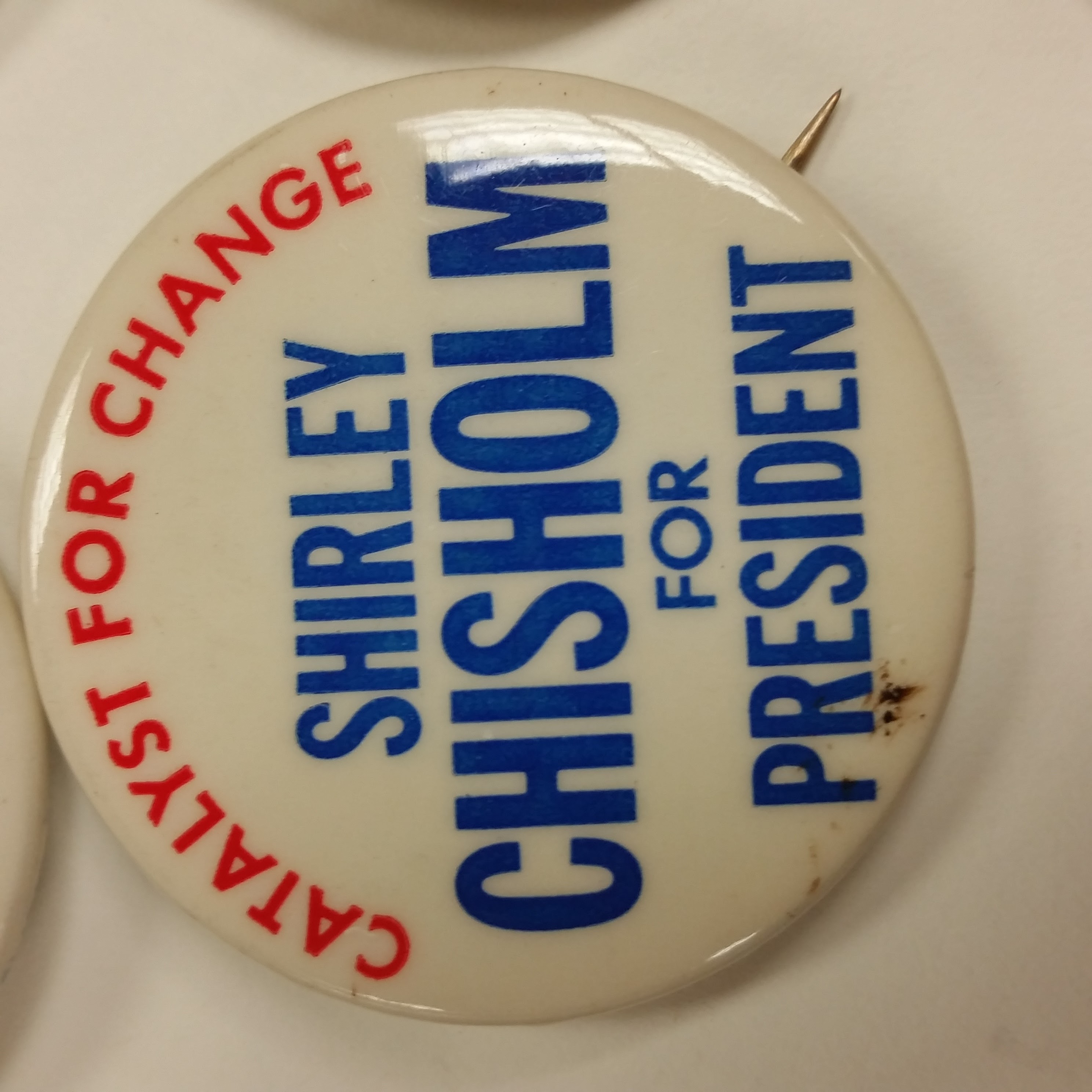 Political Button: Shirley Chisholm for President