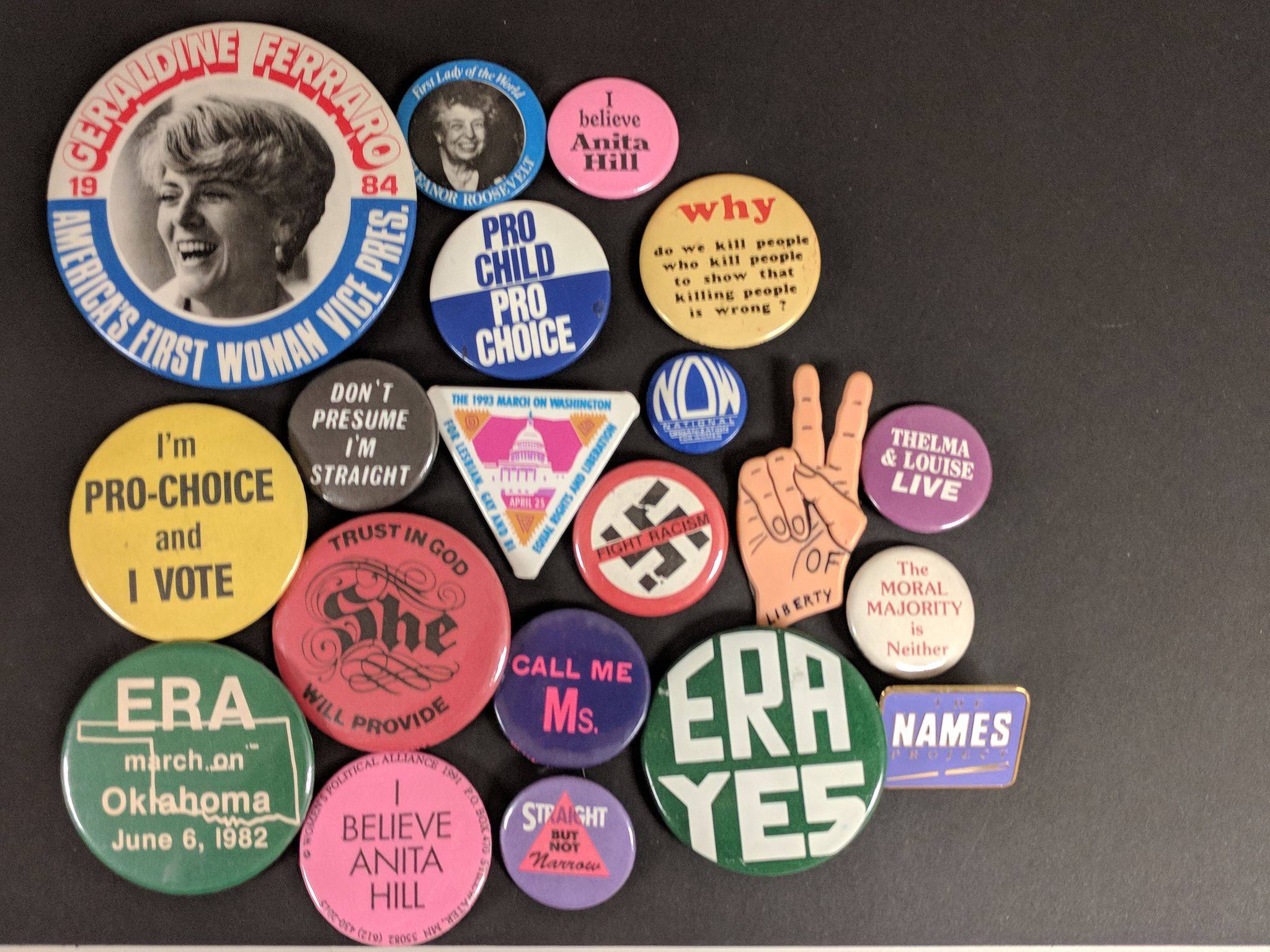 19 various Political Buttons