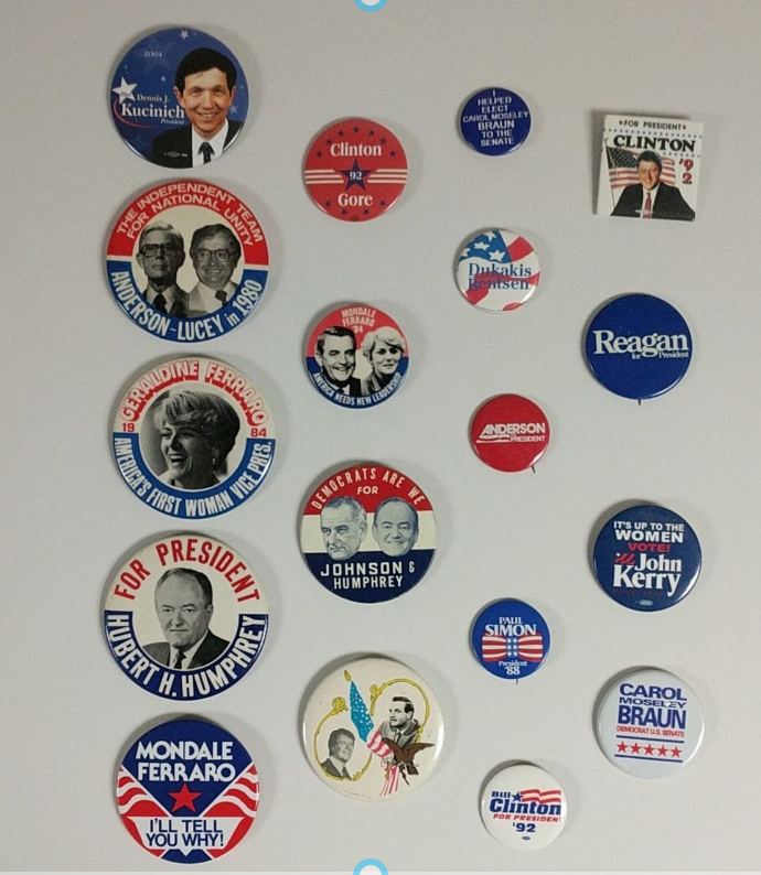 17 various Political Buttons