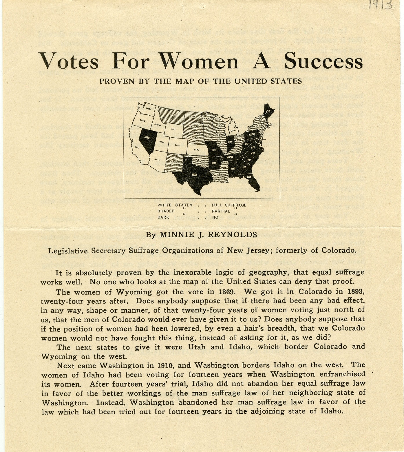 Votes for Women a Success