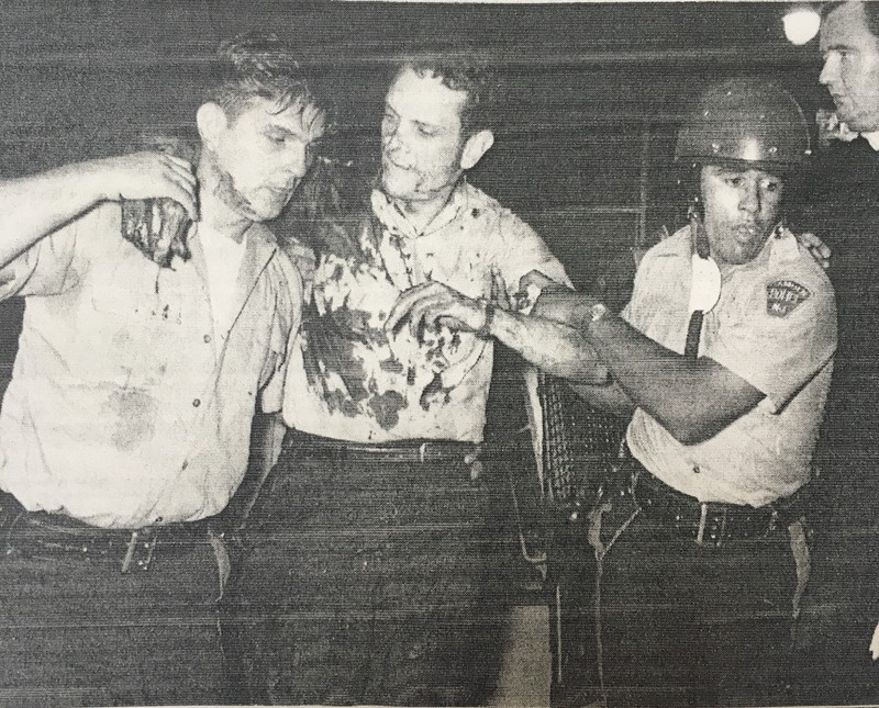 Man being arrested in Camden, NJ.